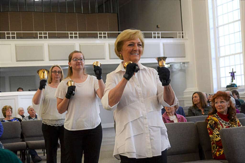 bell choir on palm sunday