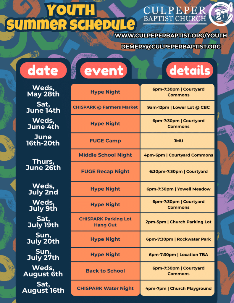 Youth Summer Schedule (Real Estate Flyer) (1)