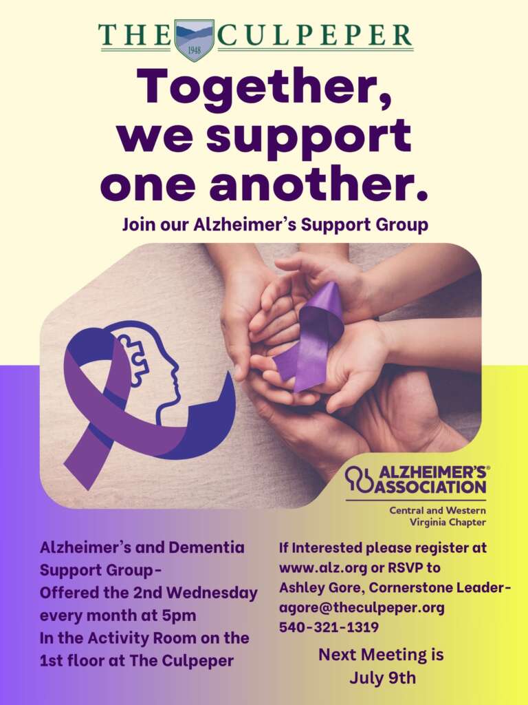 July Support Group Flyer