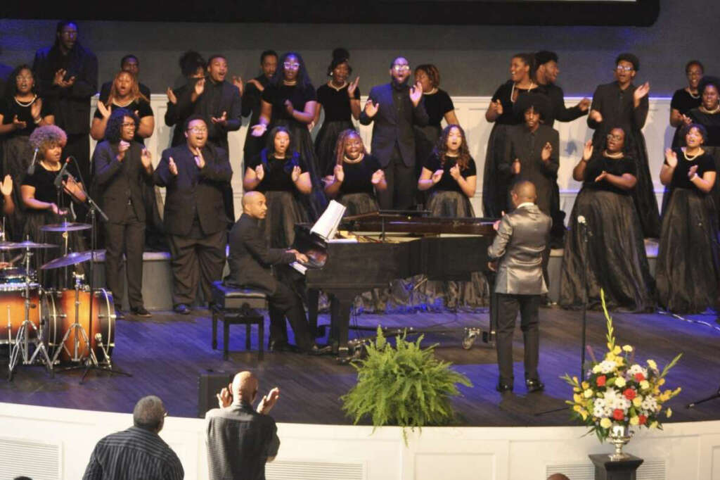 Virginia State University Concert Choir performing at Culpeper Baptist